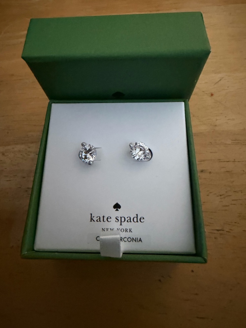Kate Spade ♠️ Brilliant Statement duo prong stud earrings NWOT
